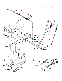 Mower Lift parts for Craftsman Front-Engine Lawn Tractor 917258690 from AppliancePartsPros.com