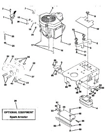 Engine parts for Craftsman Front-Engine Lawn Tractor 917258692 from AppliancePartsPros.com