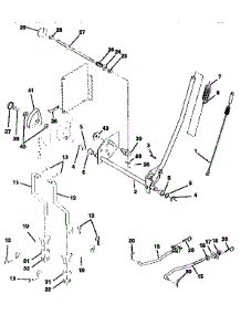 Mower Lift parts for Craftsman Front-Engine Lawn Tractor 917258692 from AppliancePartsPros.com