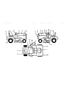 Decals parts for Craftsman Front-Engine Lawn Tractor 917258693 from AppliancePartsPros.com