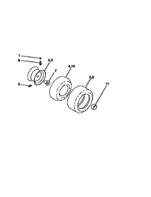 Wheels And Tires parts for Craftsman Front-Engine Lawn Tractor 917258693 from AppliancePartsPros.com
