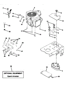 Engine parts for Craftsman Front-Engine Lawn Tractor 917258694 from AppliancePartsPros.com