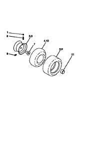 Wheels And Tires parts for Craftsman Front-Engine Lawn Tractor 917258694 from AppliancePartsPros.com