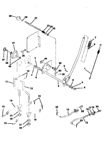Mower Lift parts for Craftsman Front-Engine Lawn Tractor 917258694 from AppliancePartsPros.com