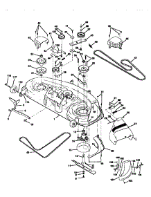 Mower Deck parts for Craftsman Front-Engine Lawn Tractor 917258694 from AppliancePartsPros.com