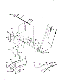Mower Lift parts for Craftsman Front-Engine Lawn Tractor 917258695 from AppliancePartsPros.com