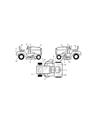 Decals parts for Craftsman Front-Engine Lawn Tractor 917258780 from AppliancePartsPros.com