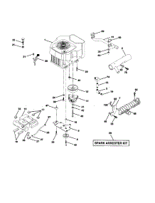 Engine parts for Craftsman Front-Engine Lawn Tractor 917258780 from AppliancePartsPros.com