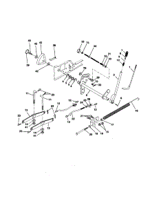 Mower Lift parts for Craftsman Front-Engine Lawn Tractor 917258780 from AppliancePartsPros.com