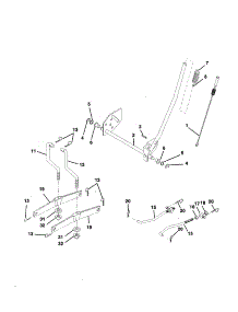 Mower Lift parts for Craftsman Front-Engine Lawn Tractor 917258790 from AppliancePartsPros.com