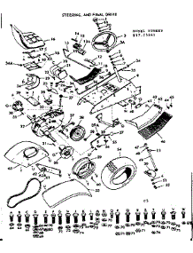 16 Garden Tractor / Steering And Final Drive parts for Craftsman Engine 91725881 from AppliancePartsPros.com