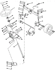 Steering Assembly parts for Craftsman Front-Engine Lawn Tractor 917258860 from AppliancePartsPros.com