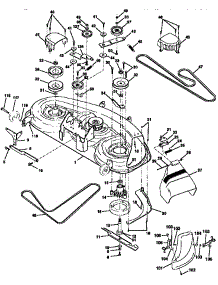 Mower Deck parts for Craftsman Front-Engine Lawn Tractor 917258860 from AppliancePartsPros.com