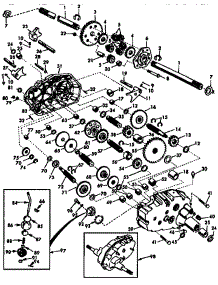Transaxle parts for Craftsman Front-Engine Lawn Tractor 917258860 from AppliancePartsPros.com
