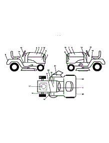 Decals parts for Craftsman Front-Engine Lawn Tractor 917258861 from AppliancePartsPros.com