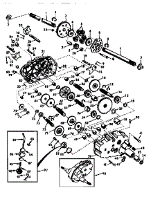 Transaxle parts for Craftsman Front-Engine Lawn Tractor 917258861 from AppliancePartsPros.com