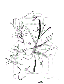 Electrical parts for Craftsman Front-Engine Lawn Tractor 917258862 from AppliancePartsPros.com