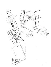 Steering Assembly parts for Craftsman Front-Engine Lawn Tractor 917258862 from AppliancePartsPros.com