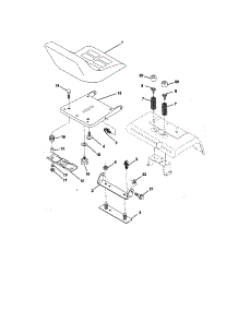 Seat Assembly parts for Craftsman Front-Engine Lawn Tractor 917258862 from AppliancePartsPros.com