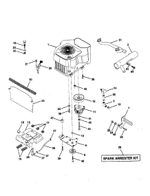 Engine parts for Craftsman Front-Engine Lawn Tractor 917258863 from AppliancePartsPros.com
