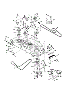 Mower Deck parts for Craftsman Front-Engine Lawn Tractor 917258863 from AppliancePartsPros.com