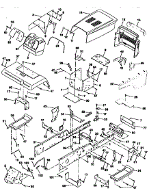 Chassis And Enclosures parts for Craftsman Front-Engine Lawn Tractor 917258870 from AppliancePartsPros.com