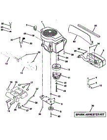 Engine parts for Craftsman Front-Engine Lawn Tractor 917258870 from AppliancePartsPros.com