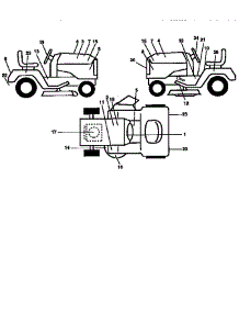 Decals parts for Craftsman Front-Engine Lawn Tractor 917258870 from AppliancePartsPros.com