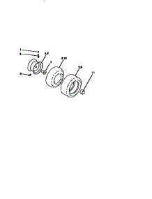 Wheels And Tires parts for Craftsman Front-Engine Lawn Tractor 917258870 from AppliancePartsPros.com