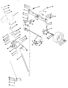 Steering Assembly parts for Craftsman Front-Engine Lawn Tractor 917258871 from AppliancePartsPros.com