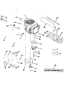 Engine parts for Craftsman Front-Engine Lawn Tractor 917258871 from AppliancePartsPros.com