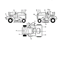 Decals parts for Craftsman Front-Engine Lawn Tractor 917258873 from AppliancePartsPros.com