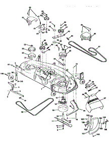 Mower Deck parts for Craftsman Front-Engine Lawn Tractor 917258880 from AppliancePartsPros.com