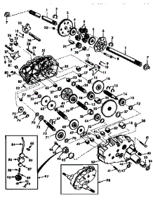 Transaxle parts for Craftsman Front-Engine Lawn Tractor 917258880 from AppliancePartsPros.com
