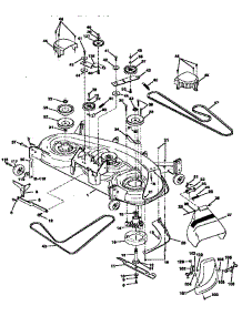 Mower Deck parts for Craftsman Front-Engine Lawn Tractor 917258881 from AppliancePartsPros.com