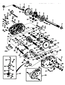 Transaxle parts for Craftsman Front-Engine Lawn Tractor 917258881 from AppliancePartsPros.com