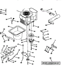 Engine parts for Craftsman Front-Engine Lawn Tractor 917258890 from AppliancePartsPros.com