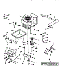 Engine parts for Craftsman Front-Engine Lawn Tractor 917258891 from AppliancePartsPros.com