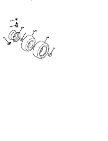 Wheels And Tires parts for Craftsman Front-Engine Lawn Tractor 917258891 from AppliancePartsPros.com