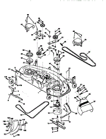 Mower Deck parts for Craftsman Front-Engine Lawn Tractor 917258891 from AppliancePartsPros.com