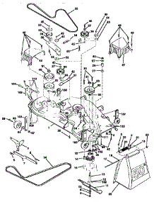 Mower Deck parts for Craftsman Front-Engine Lawn Tractor 917258900 from AppliancePartsPros.com
