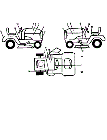 Decals parts for Craftsman Front-Engine Lawn Tractor 917258901 from AppliancePartsPros.com