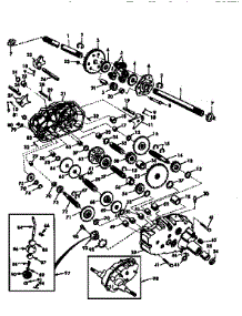 Transaxle parts for Craftsman Front-Engine Lawn Tractor 917258901 from AppliancePartsPros.com