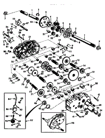 Transaxle parts for Craftsman Front-Engine Lawn Tractor 917258902 from AppliancePartsPros.com