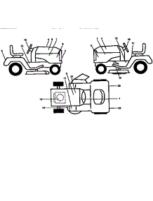 Decals parts for Craftsman Front-Engine Lawn Tractor 917258903 from AppliancePartsPros.com
