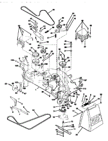 Mower Deck parts for Craftsman Front-Engine Lawn Tractor 917258903 from AppliancePartsPros.com