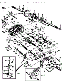 Transaxle parts for Craftsman Front-Engine Lawn Tractor 917258903 from AppliancePartsPros.com