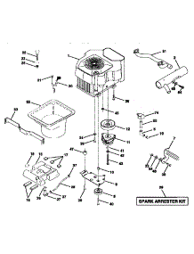Engine parts for Craftsman Front-Engine Lawn Tractor 917258904 from AppliancePartsPros.com