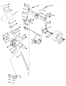 Steering Assembly parts for Craftsman Front-Engine Lawn Tractor 917258911 from AppliancePartsPros.com