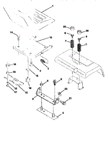 Seat Assembly parts for Craftsman Front-Engine Lawn Tractor 917258911 from AppliancePartsPros.com